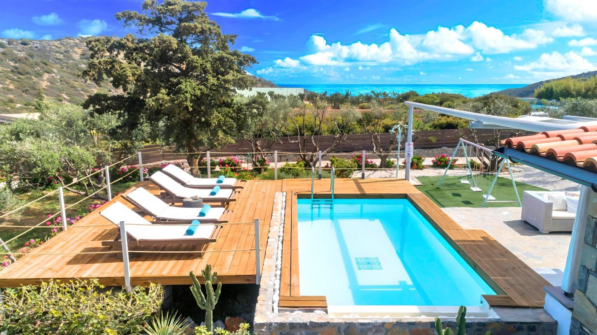 Cretan Lodge Heated Pool อายิโอสนิโกลาโอส ภายนอก รูปภาพ