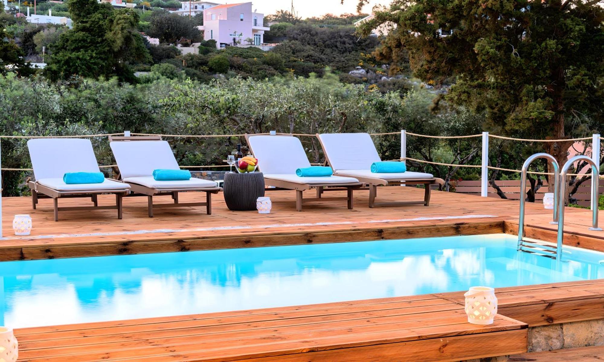 Cretan Lodge Heated Pool อายิโอสนิโกลาโอส ภายนอก รูปภาพ