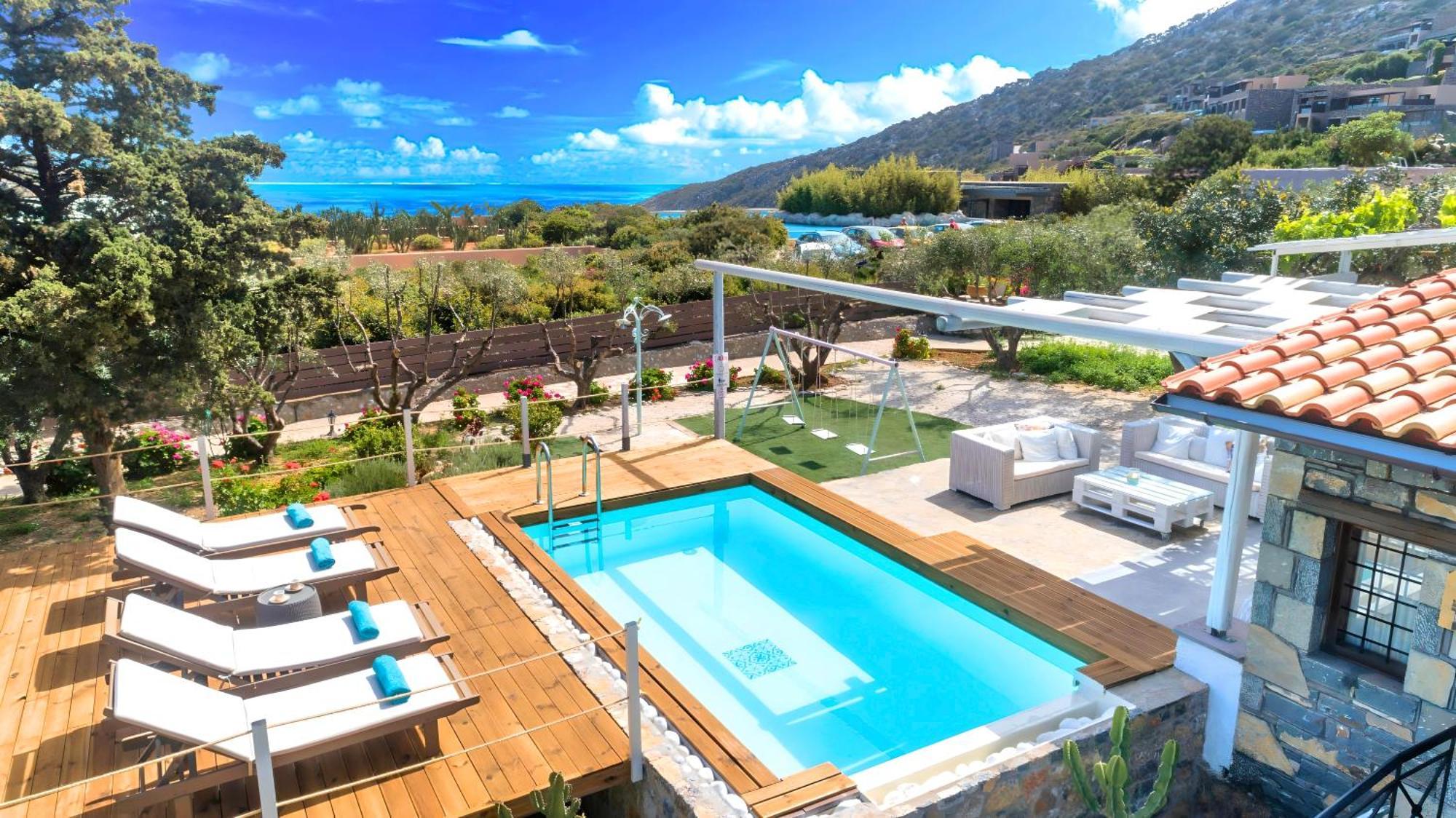 Cretan Lodge Heated Pool อายิโอสนิโกลาโอส ภายนอก รูปภาพ