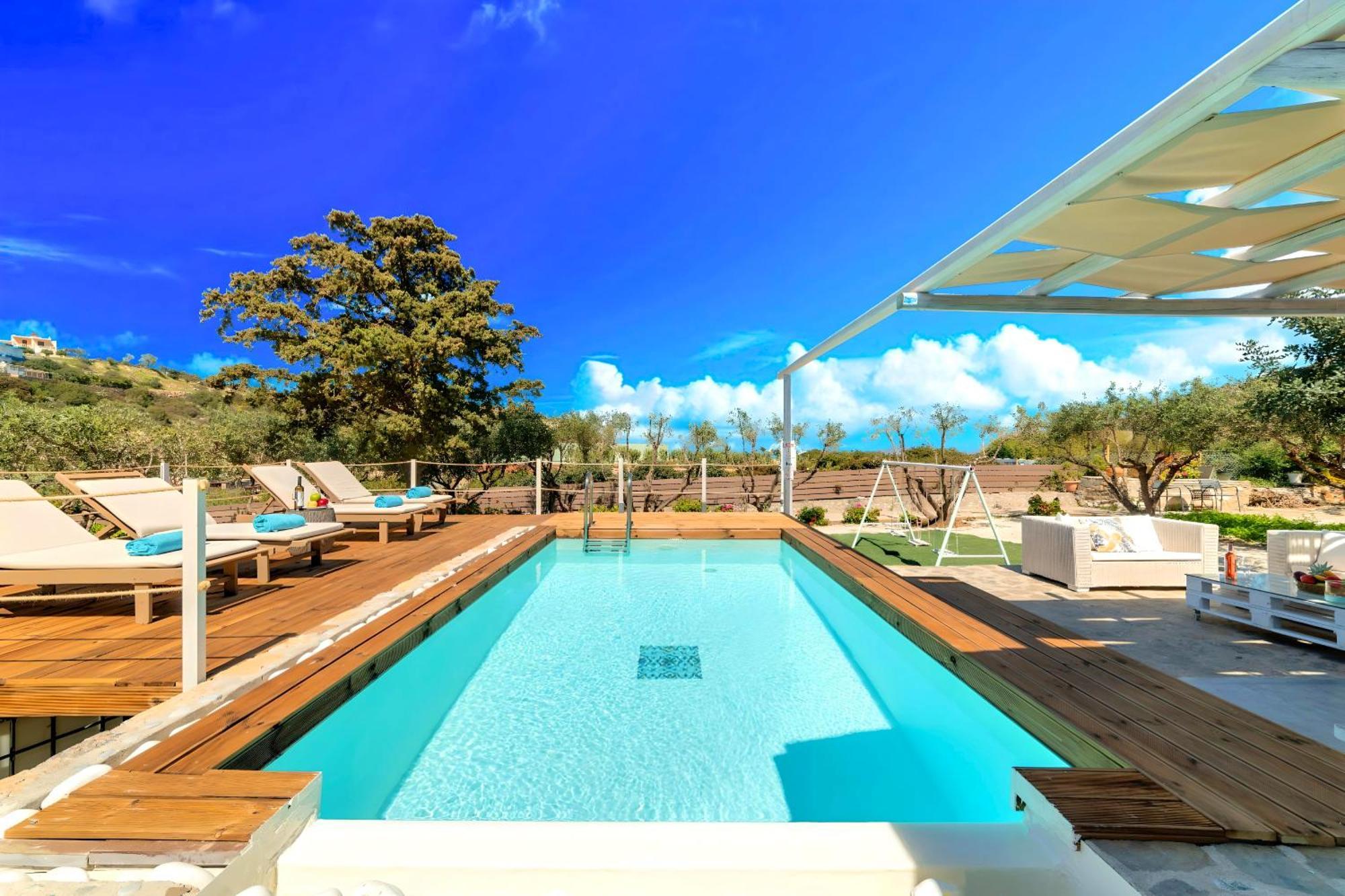 Cretan Lodge Heated Pool อายิโอสนิโกลาโอส ภายนอก รูปภาพ