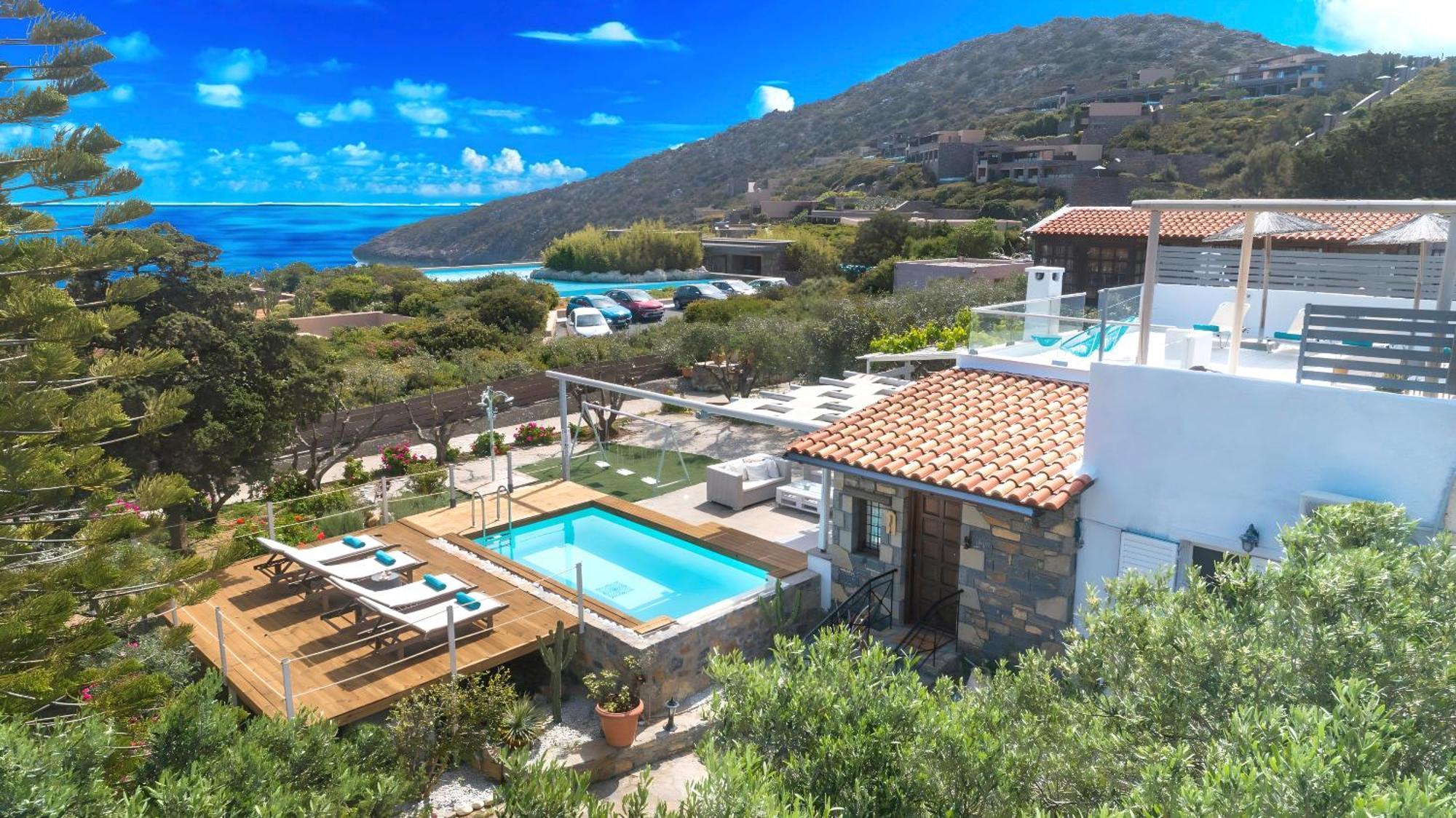 Cretan Lodge Heated Pool อายิโอสนิโกลาโอส ภายนอก รูปภาพ
